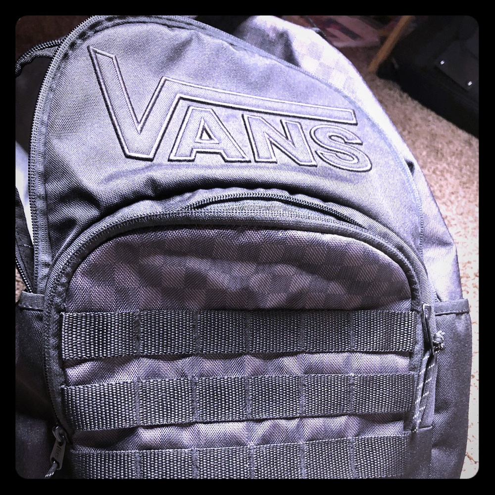 Vans black and dark grey backpack